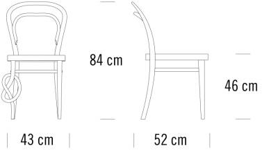 Thonet Стул Bentwood на ножке с узлом 214 sun-id-1352924 - Вид №3