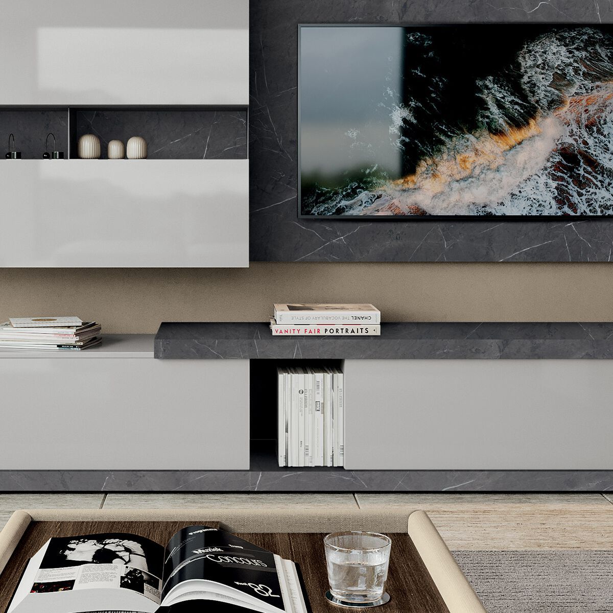 Деревянная секционная оборудованная стена Febal Casa DICIOTTO ARCH-00042839 - Вид №28