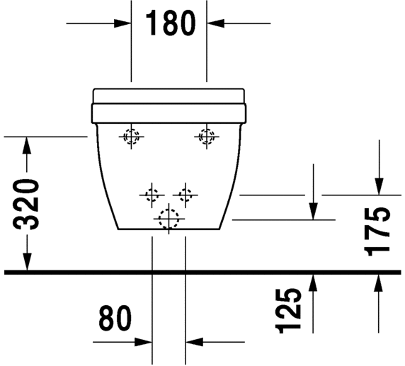 228115..00 Биде подвесное Starck 3 Duravit - Вид №4
