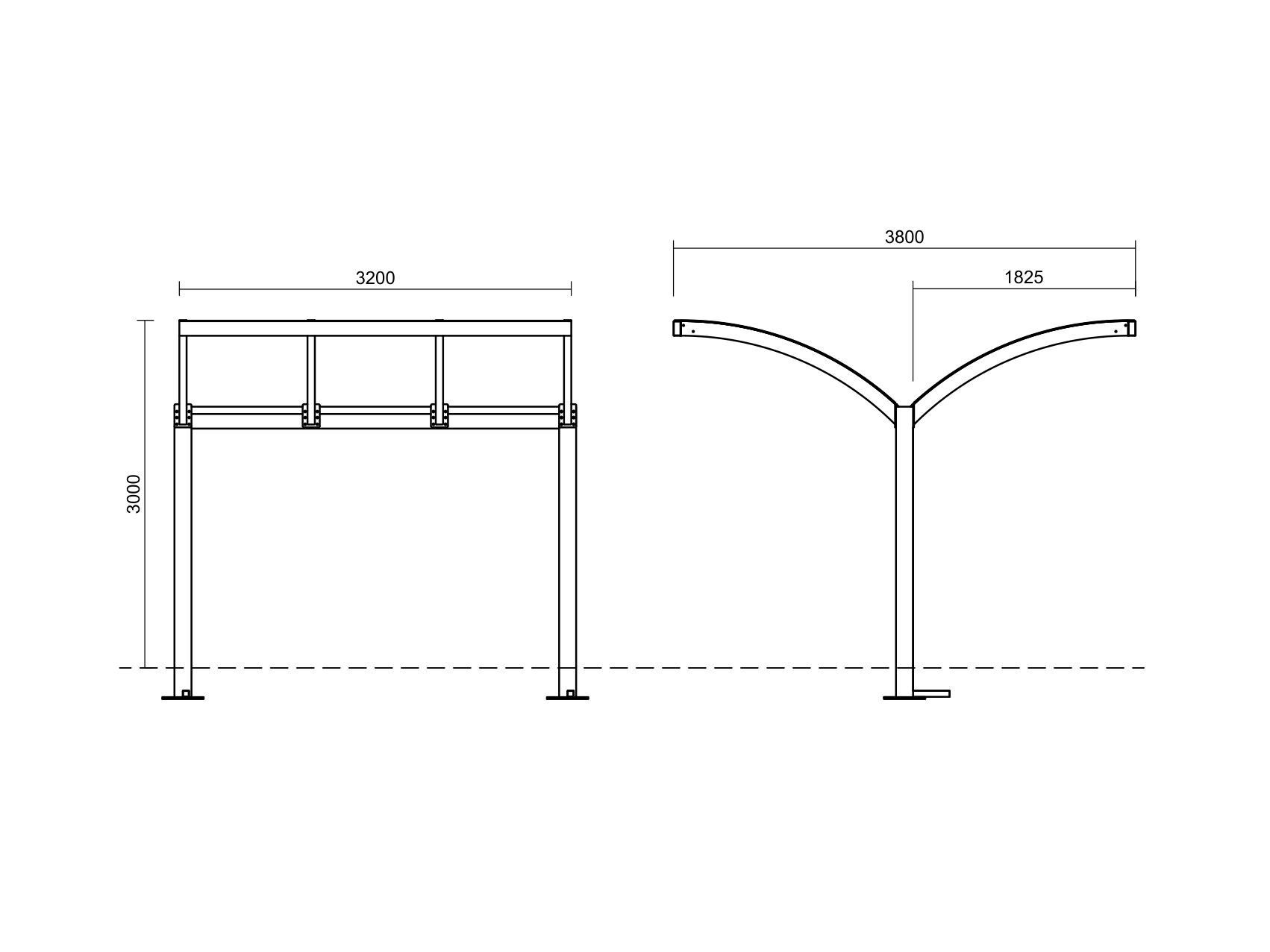Навес из оцинкованной стали Studio Città DOMODOSSOLA ARCH-00054090 - Вид №1