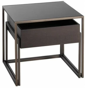 Potocco Журнальный столик из металла и ореха Pocket 894/tb