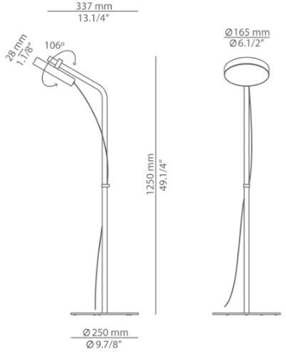 Estiluz Светодиодный торшер для чтения Aro P-3548 - Вид №3