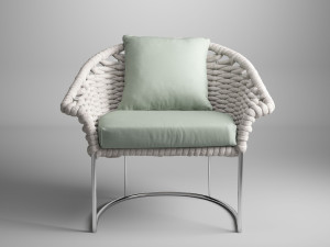 Садовый стул из полипропиленовой веревки