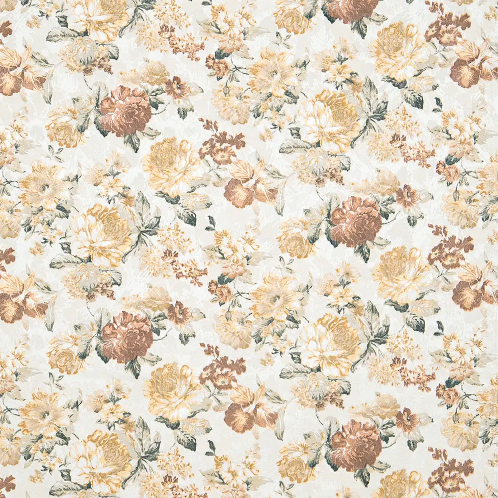 Ткань «Печать маки», 150 см, цветы, цвет коричневый ТОРГОВЫЙ ДОМ ТЕКСТИЛЬ STLM-2189088 - Вид №1