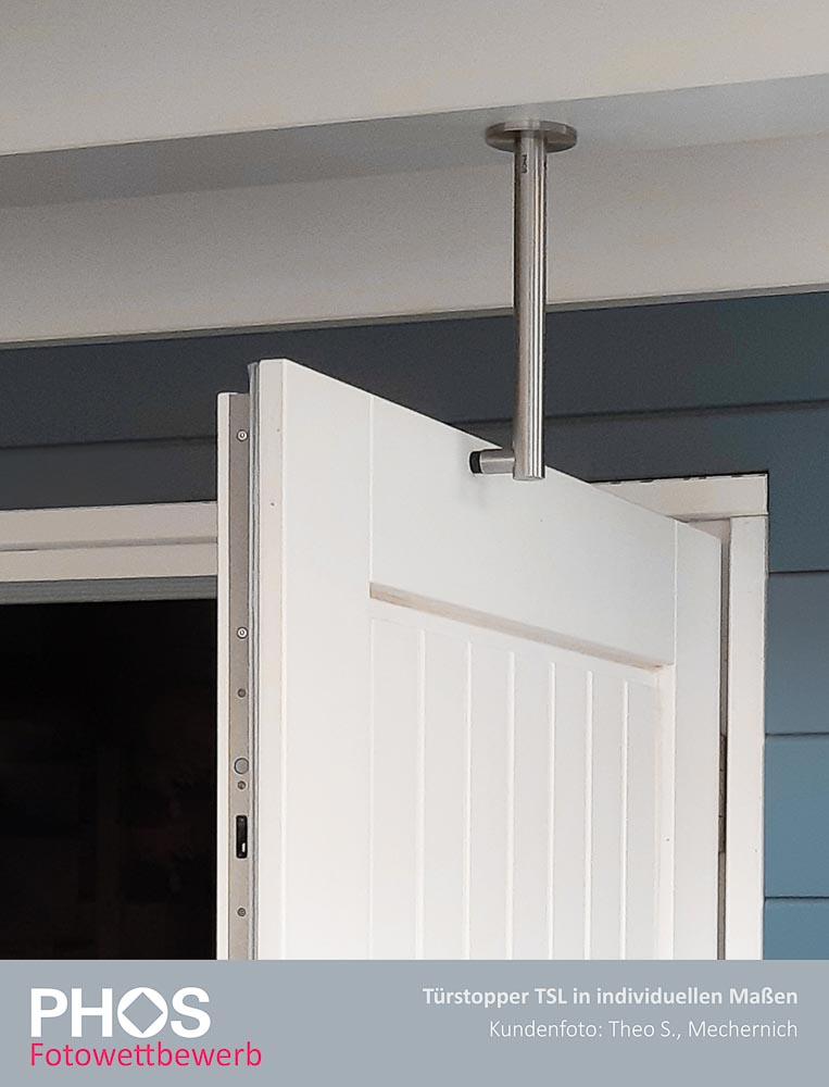 TSL25-280 Дверной стопор потолочный, L-образный PHOS  - Вид №1