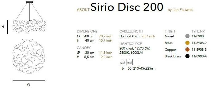 Quasar Светодиодный подвесной светильник из металла с диммером sun-id-1351105 - Вид №6