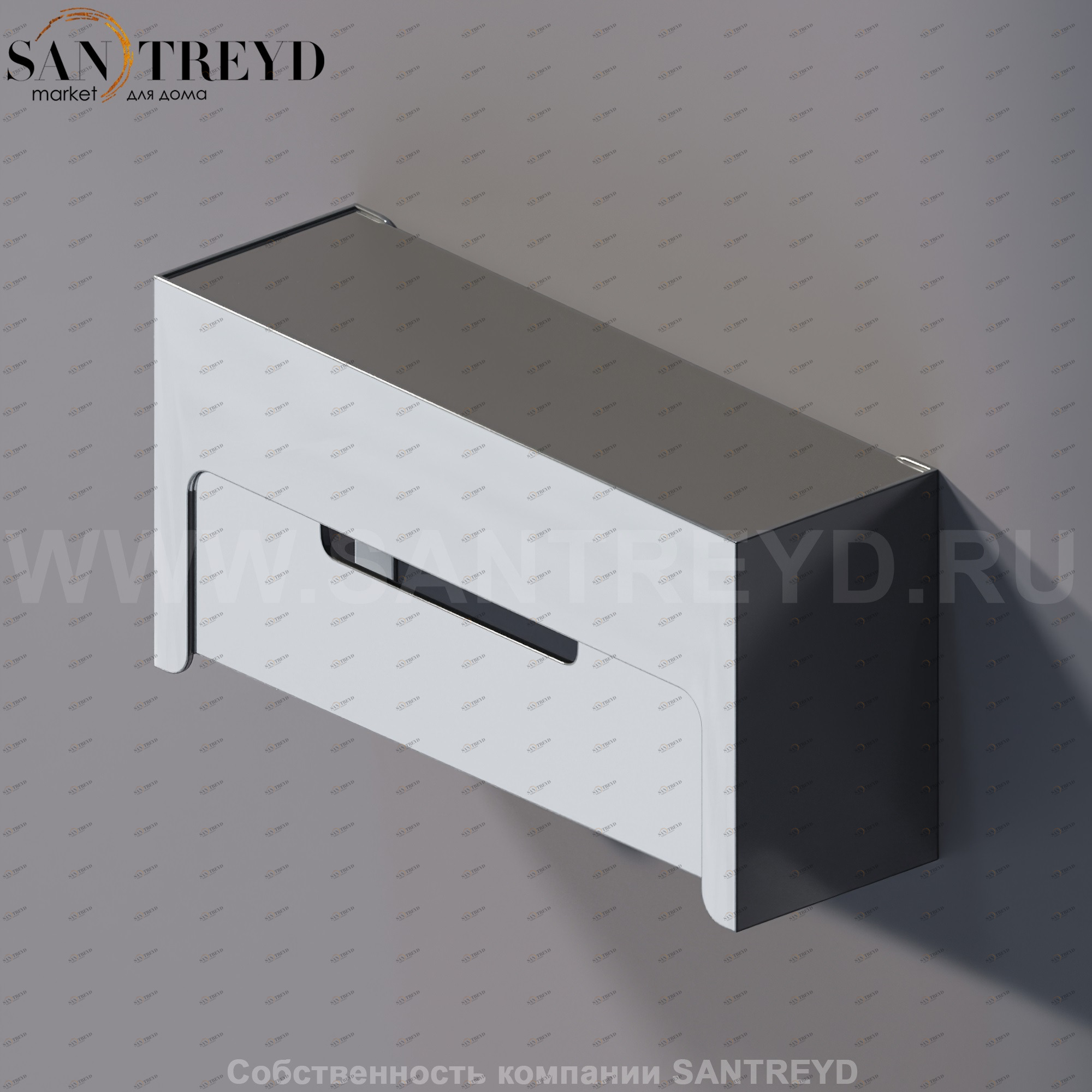 Agape MACH Коробка для салфеток хромированная AMAC0662A