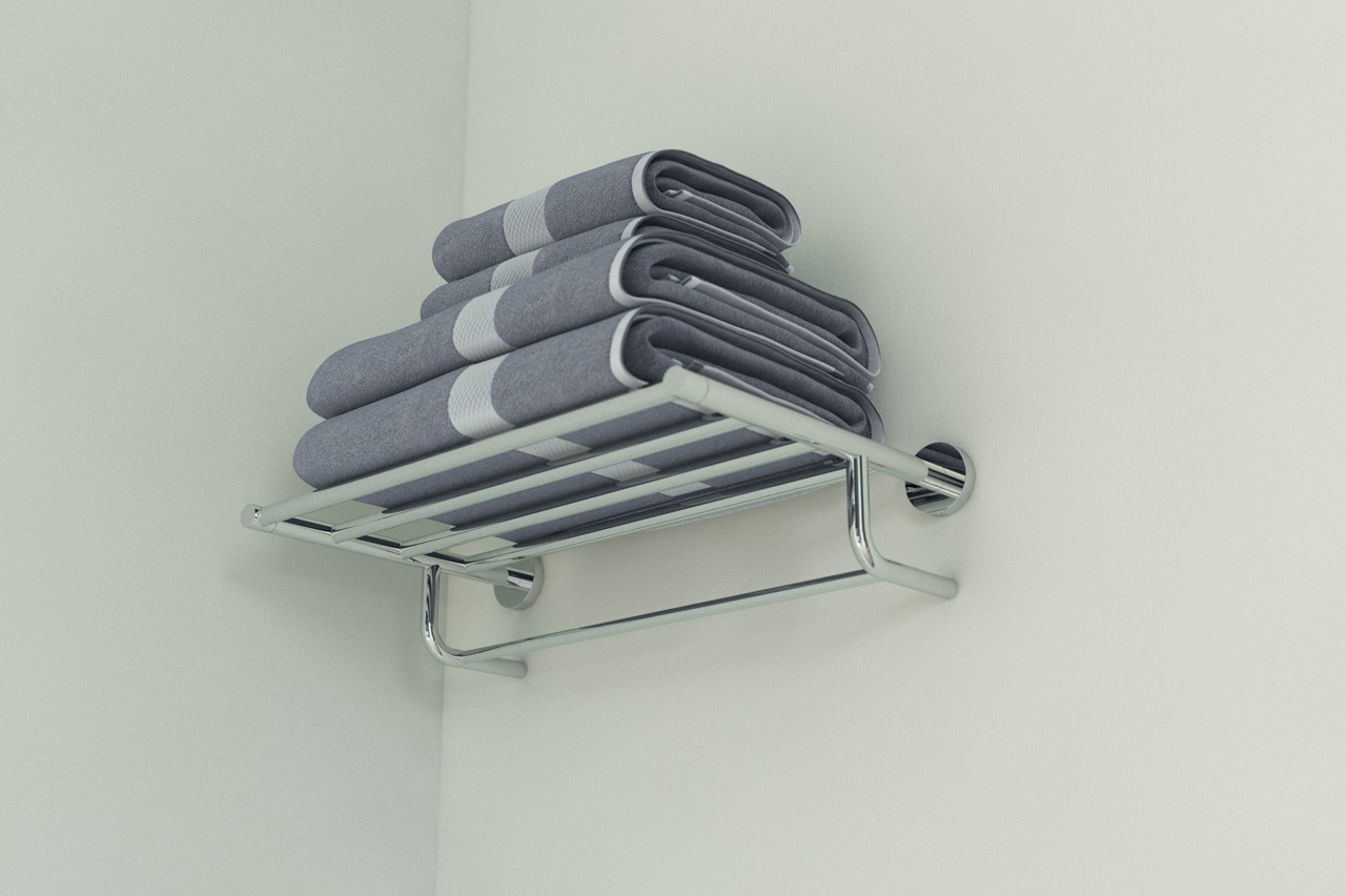 HAR 033 Полка для полотенец со штангой 60 cm ARTWELLE Harmonie - Вид №2