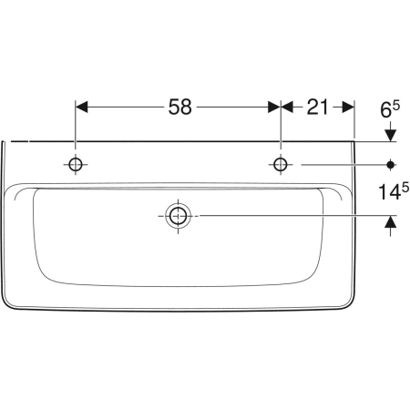 501.724.00.1 Накладная раковина Geberit Renova Plan Geberit  - Вид №30