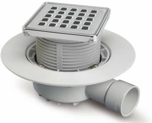 Redi Сифонный люк с решеткой из нержавеющей стали и клапаном для защиты от запаха Nicoll Ni213809