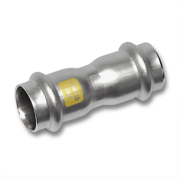 617270108 SANHA 17270 пр.-фит. газ, нерж.сталь, муфта ВПр-ВПр 108,0 мм  - Вид №1