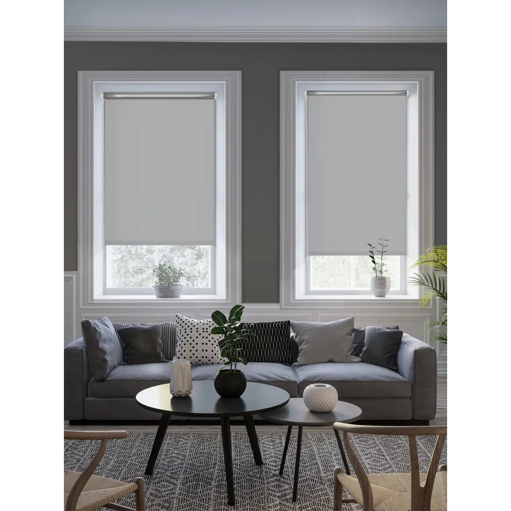 Штора рулонная блэкаут Silver 70x175 см серая GARDEN BLACKOUT Silver STLM-2025460 - Вид №4