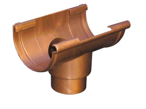 Соединение слива желоба с металлическим эффектом 125