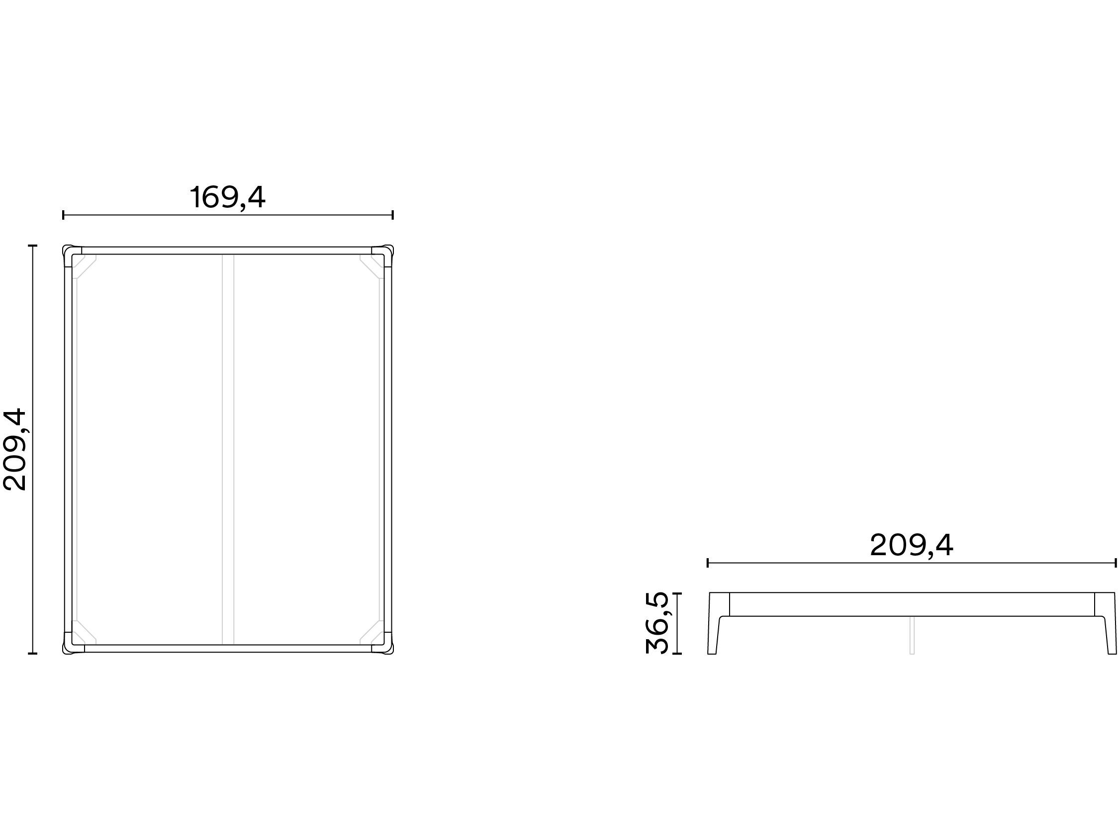 Деревянная двуспальная кровать Noah Living белье ARCH-00103819 - Вид №5