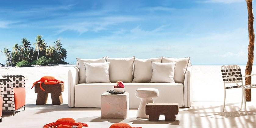 Gervasoni 3-х местный тканевый садовый диван Gervasoni outdoor sun-id-1407637 - Вид №6