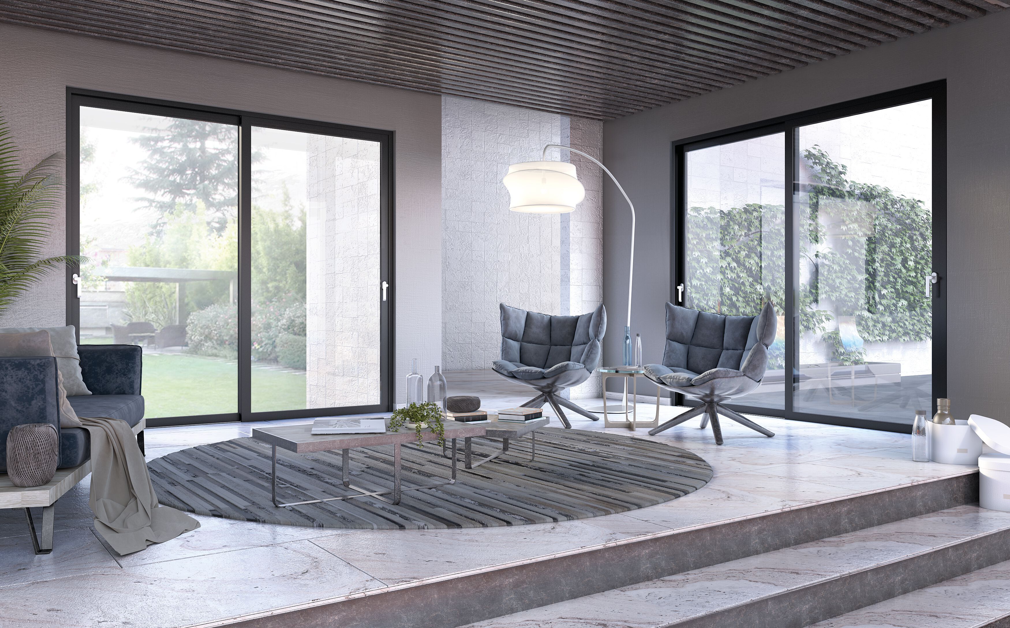 Алюминиевая оконная дверь Alumil Smartia systems ARCH-00028775 - Вид №3