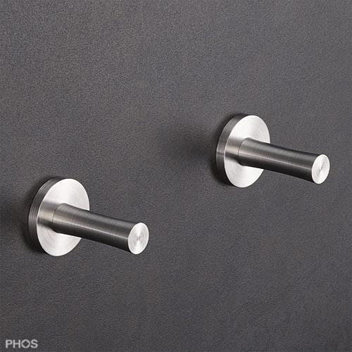 HF14-50K45-B Крючок для полотенец flow ø14 мм, длина 5,6 см для приклеивания. PHOS  - Вид №1