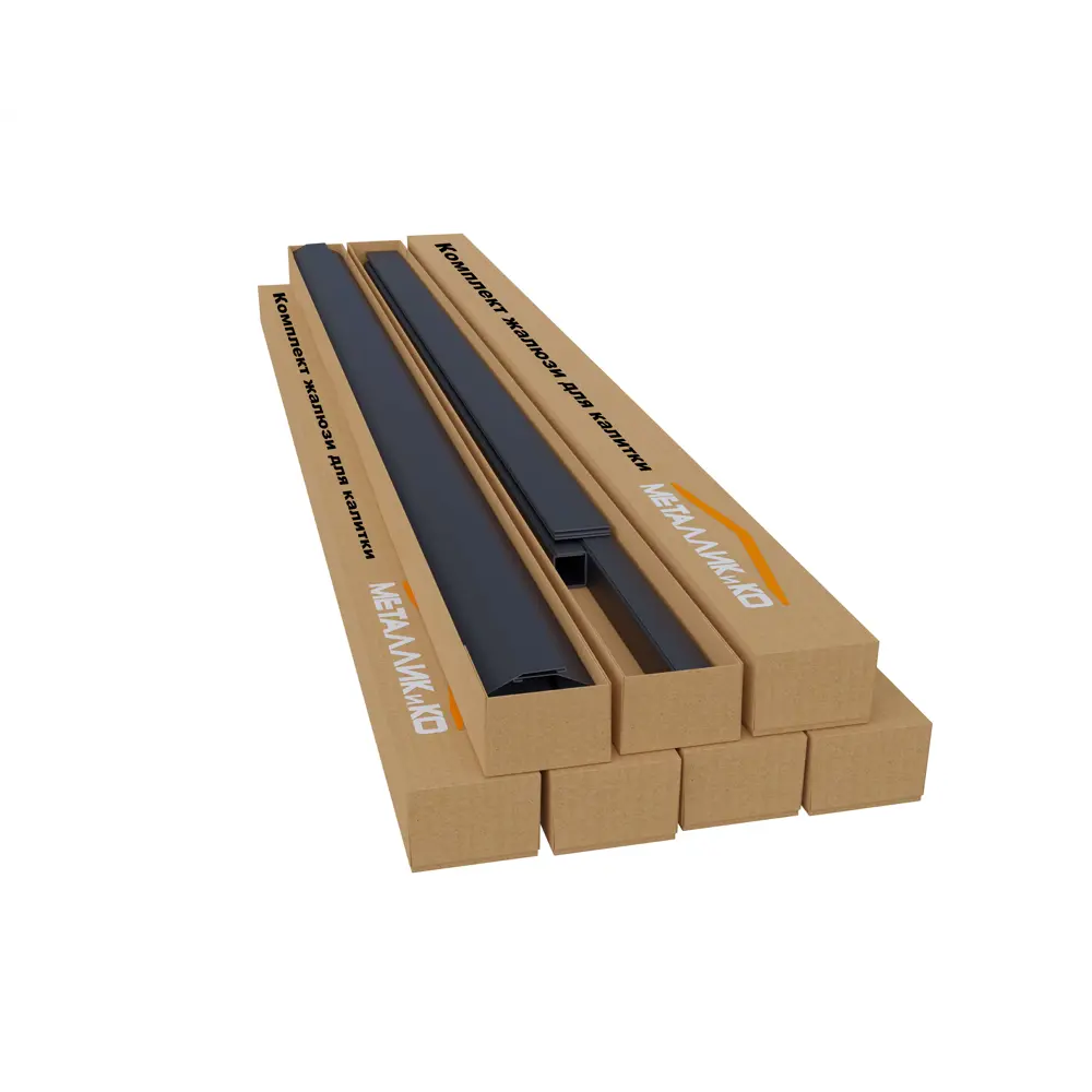 Комплект еврожалюзи для калитки Кавказ 1x2 м дуб/графит Santreyd STLM-2158137 - Вид №2