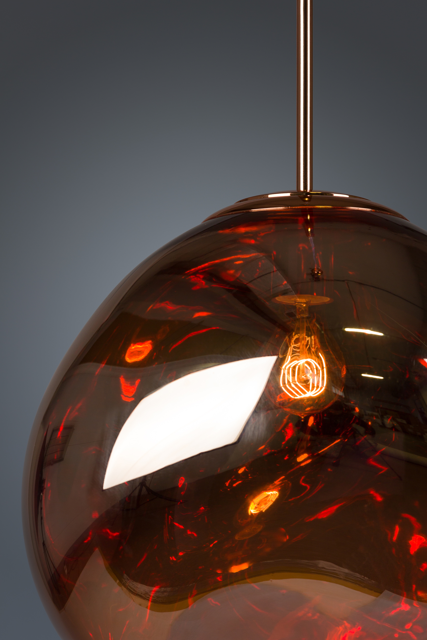 2000983200501 Подвесной светильник Melt Copper диаметр 38 ELECTRORETRO  - Вид №3