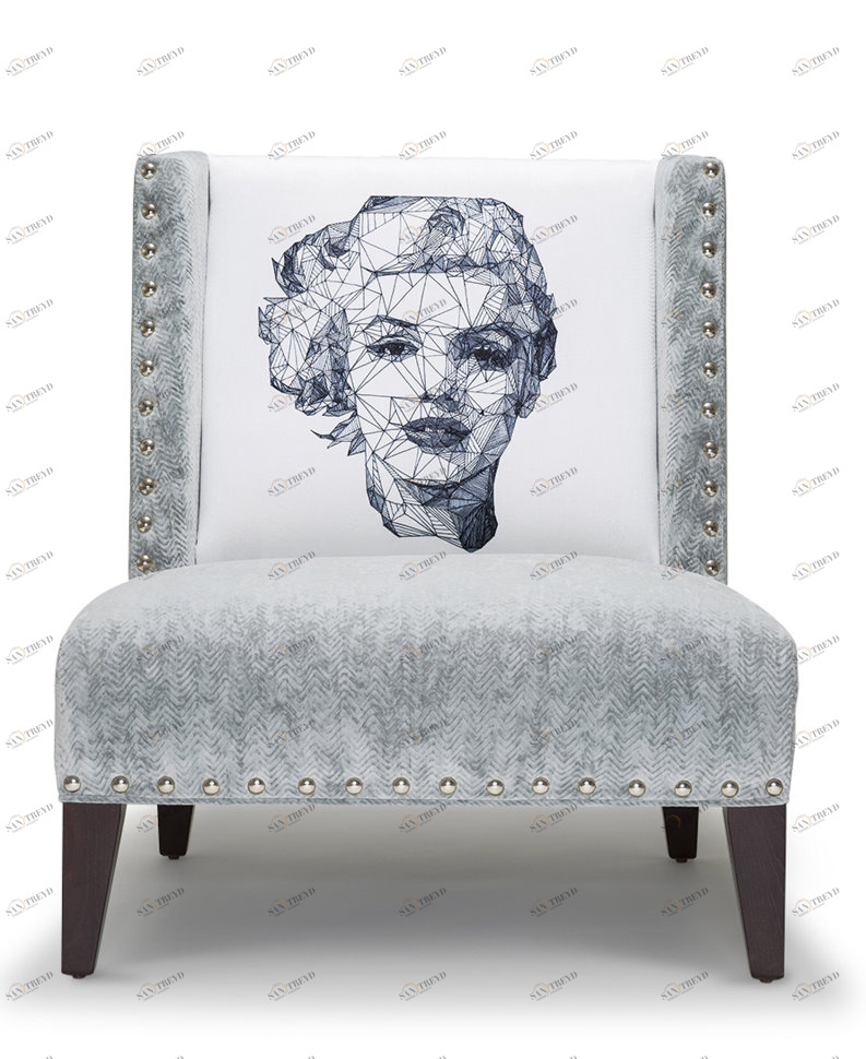 Кресло Icon by Josh Bryan серебро ICON DESIGNE ДИЗАЙНЕРСКИЕ, JOSH BRYAN 096799 Серый 