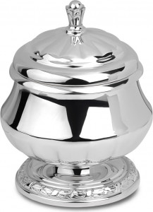 10668005 Русские самоцветы Икорница Русские самоцветы, серебро 925 Серебро 925