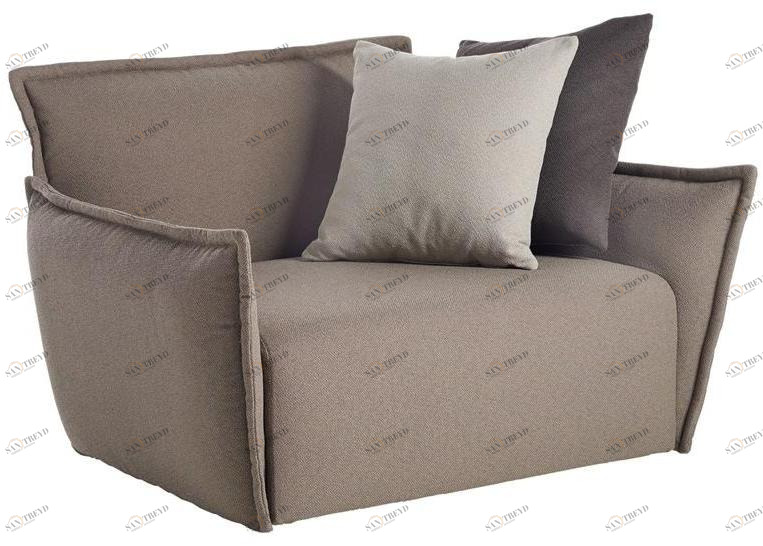 Potocco Мягкое кресло со съемным чехлом из ткани Purple 935/p, 935p-out