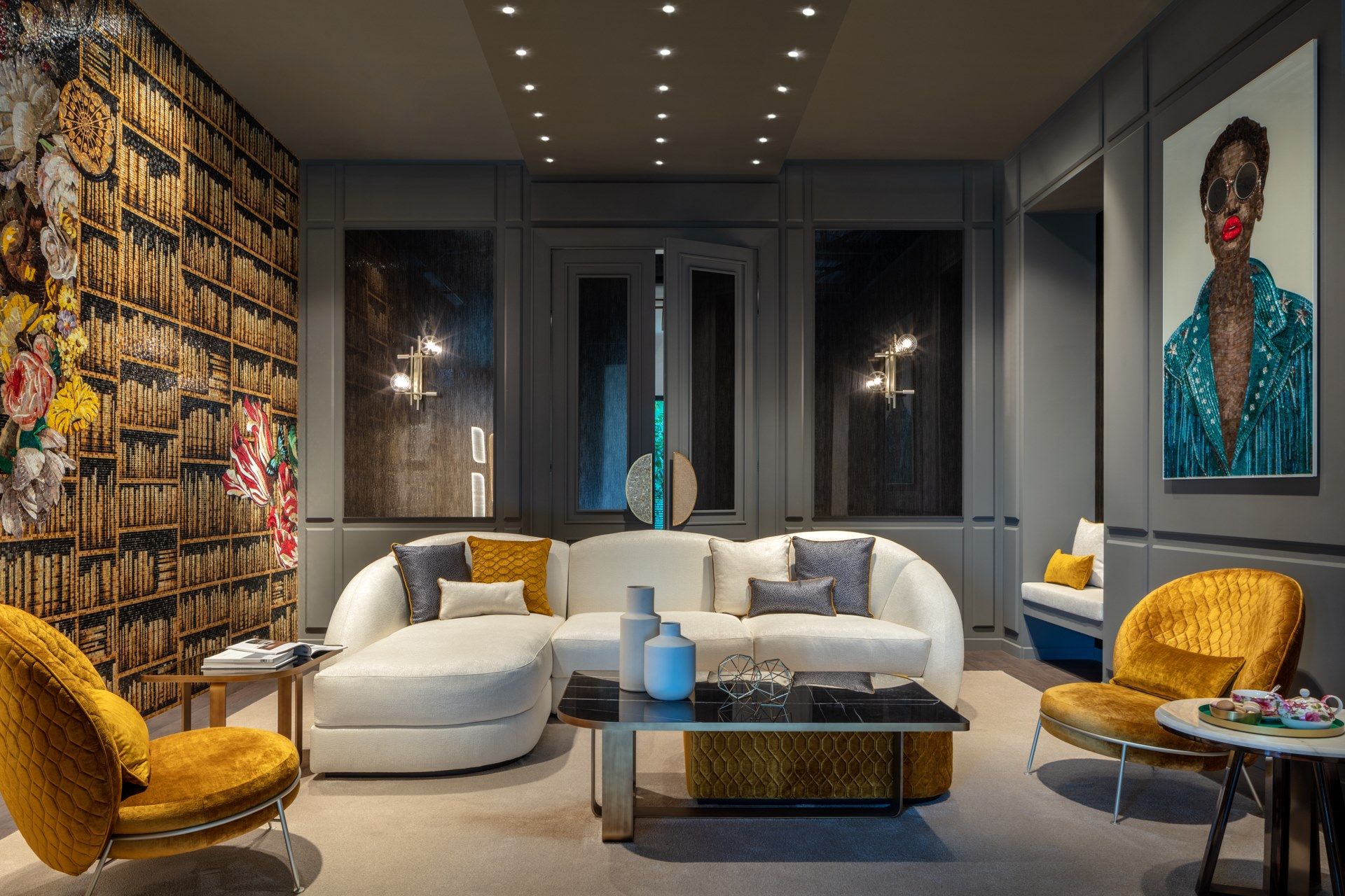 Мраморный прямоугольный журнальный столик Sicis Висконти ARCH-00115019 - Вид №1