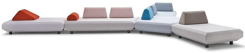 Varaschin Секционный модульный диван из ткани Bento 239 - Вид №1