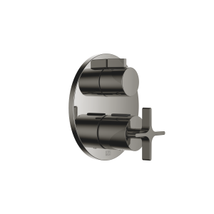 Скрытый термостат VAIA с однофункциональным регулятором громкости — тёмный хром