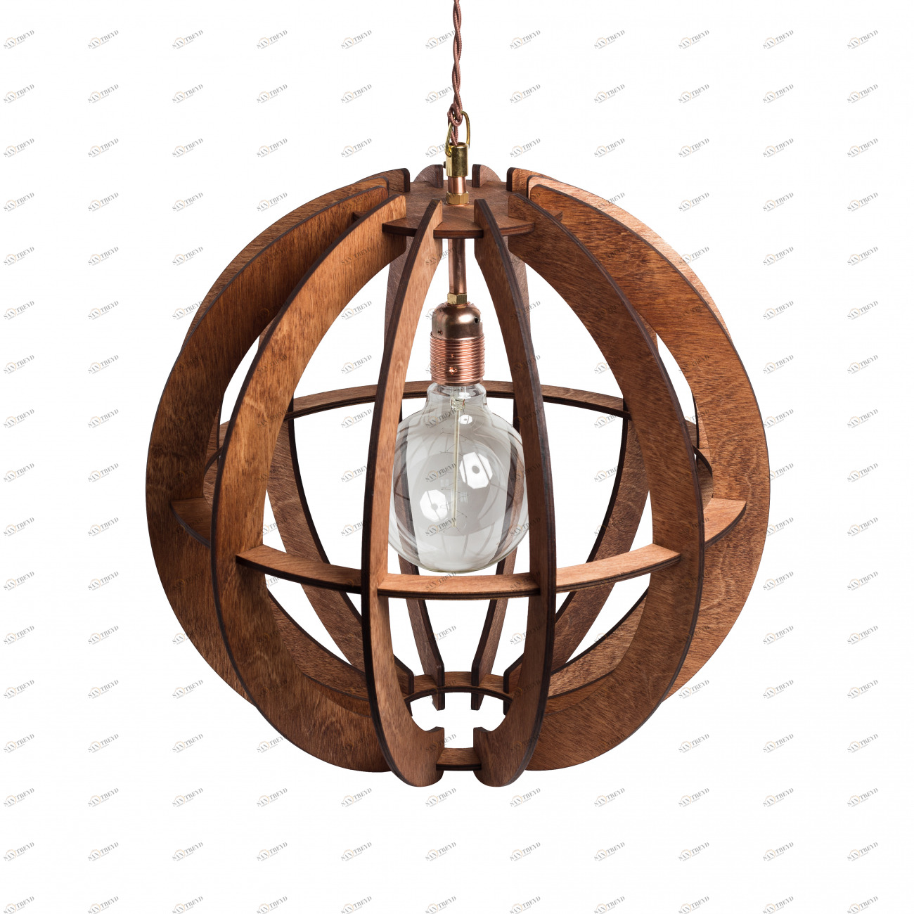 Люстра Аэросфера тёмно коричневая Loo51 ALBERO ДИЗАЙНЕРСКИЕ, ШАР 015986 Коричневый 