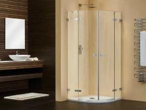 Duka Душевой уголок угловой с распашной дверцей Aura – senza profili Vr4p
