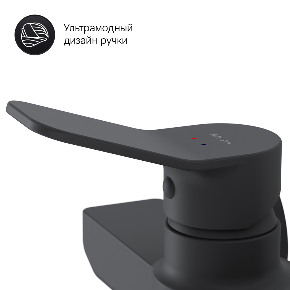 F85A20022 смеситель для душа черный шт. AM.PM X-Joy  - Вид №5
