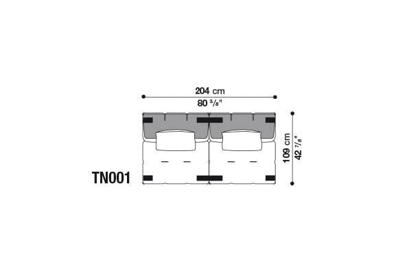 Секционный диван из ткани B&B Italia Tufty-Too ARCH-00095690 - Вид №16