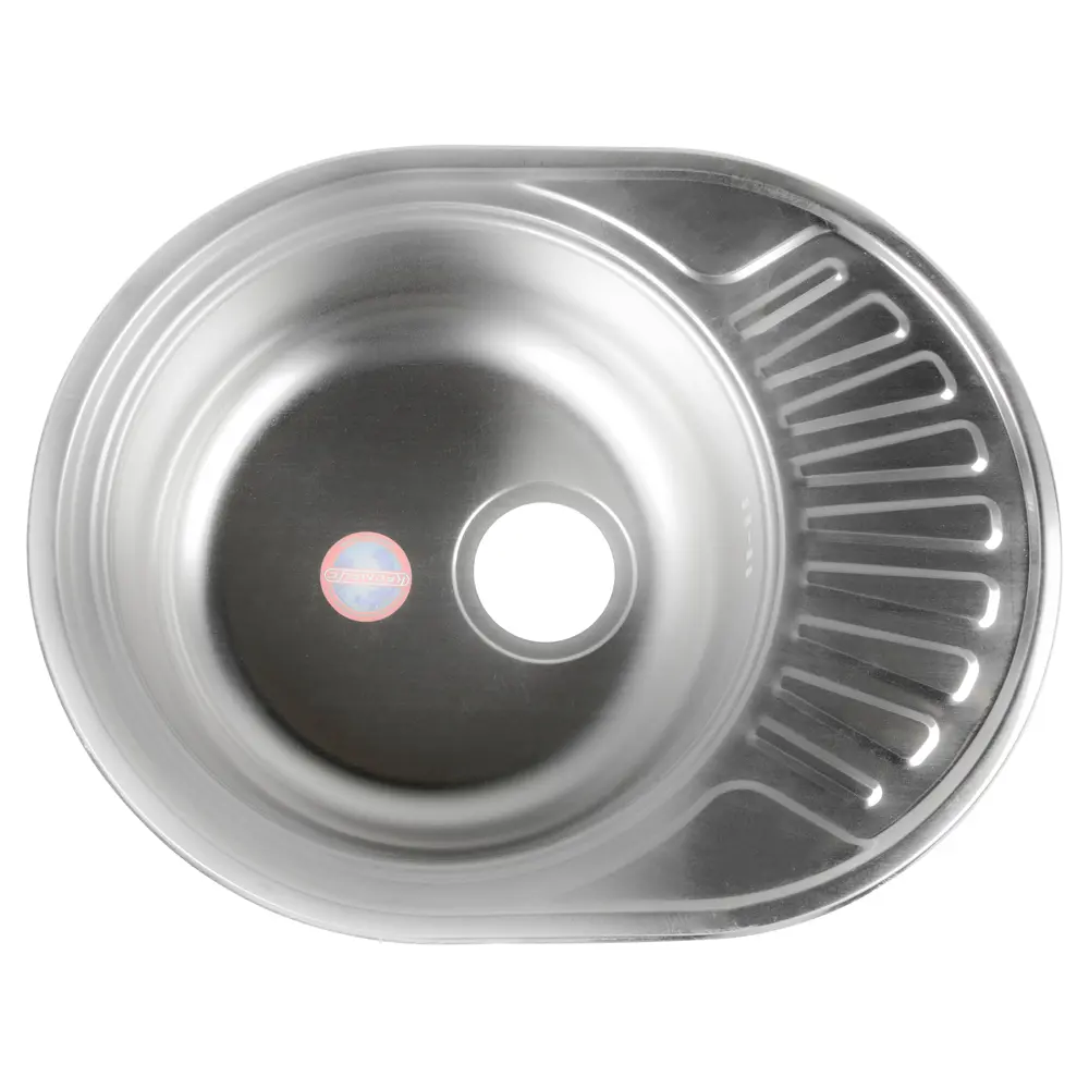 KROMRUS Кухонная мойка с крылом для сушки из нержавеющей стали 17162305 Мойка врезная STLM-0007601 - Вид №2