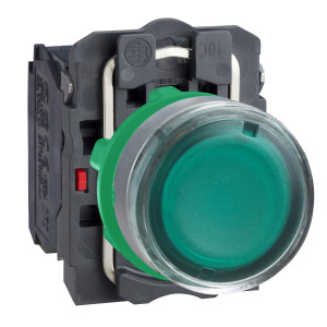 XB5AW33M5C0 КНОПКА 22ММ 230-240В ЗЕЛ. С ПОДСВЕТКОЙ, ЗАПОДЛИЦО, ПЛАСТИК C0 Schneider Electric Harmony XB5