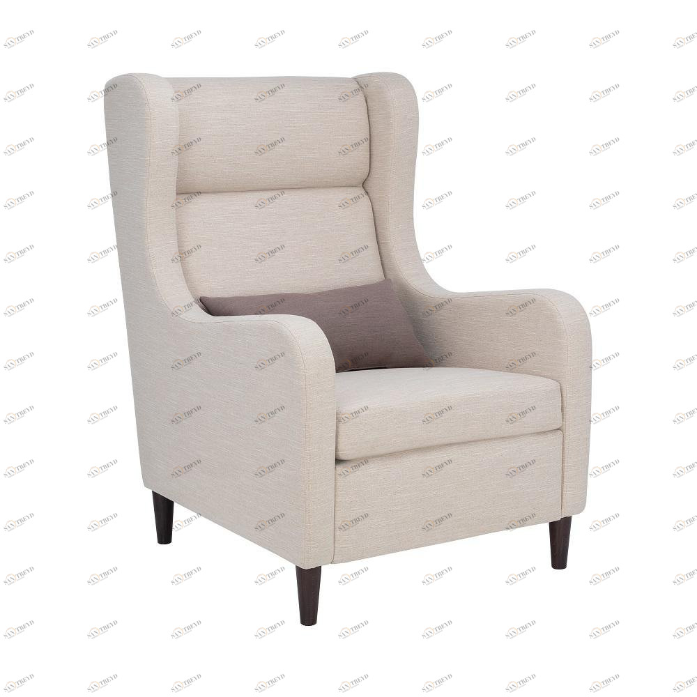 Кресло мягкое с ушами бежевое Leset "Хилтон" IMPEX ДИЗАЙНЕРСКИЕ 00-3885671 Бежевый 