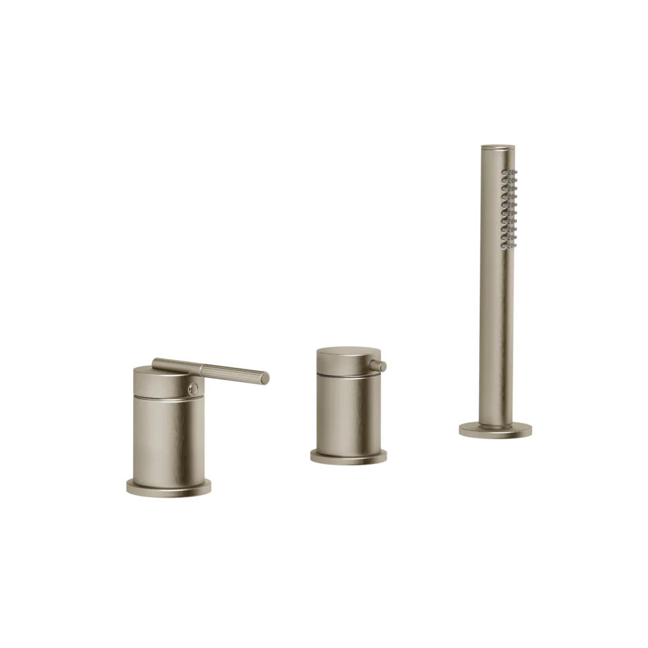 Смеситель для ванны 63547 149 Gessi Ingranaggio МАТОВЫЙ НИКЕЛЬ FINOX 63547149