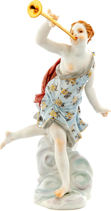 10593787 Meissen Фигурка 17см "Фама" Фарфор 