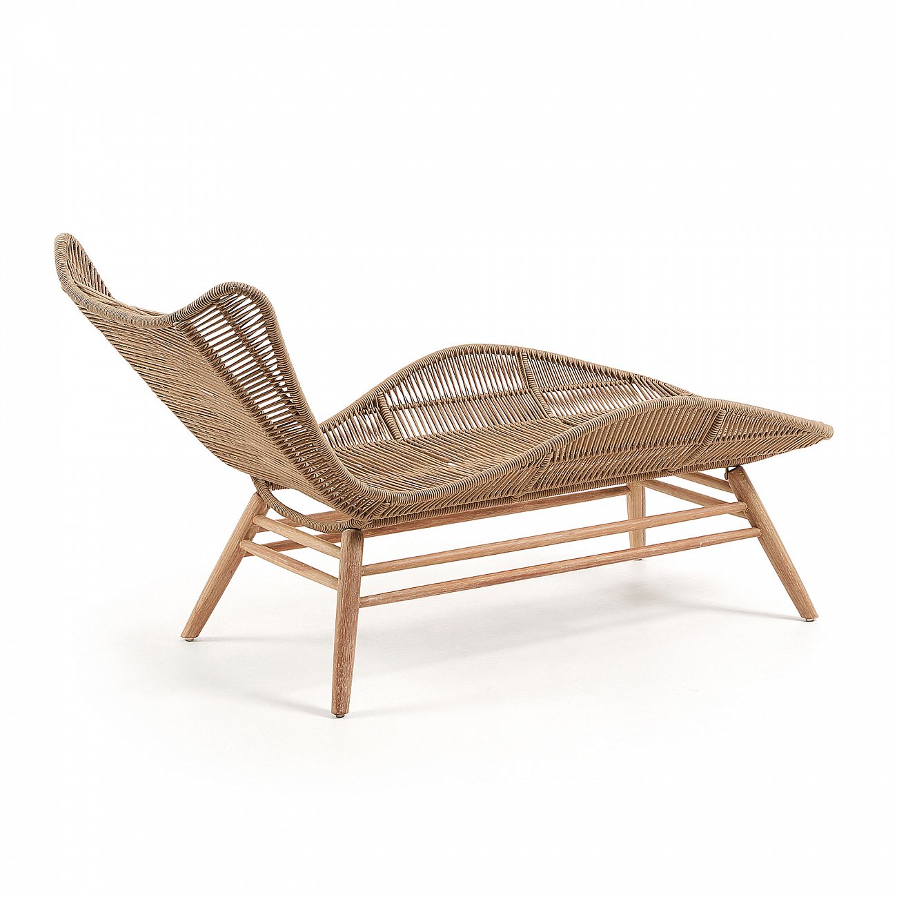 Шезлонг деревянный Kubic от La Forma LA FORMA  288638 Бежевый  - Вид №2