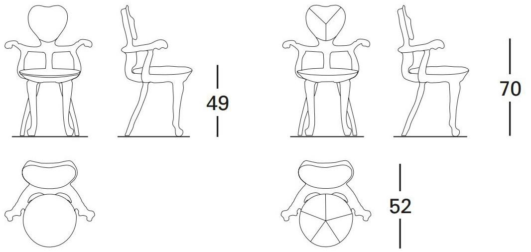 BD Barcelona Design Кресло из массива дерева с подлокотниками Calvet sun-id-1505045 - Вид №4
