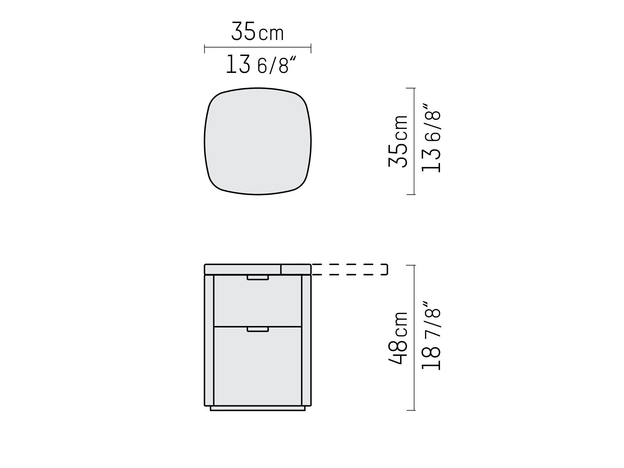 Прикроватная тумбочка из МДФ с ящиками Piet Boon KEK ARCH-00130047 - Вид №7