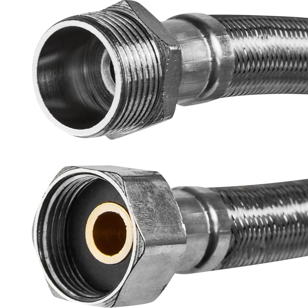 Гибкая подводка Интерскол для воды 3/4" 80 см с двойной резьбой 87274528 STLM-0808911 - Вид №1