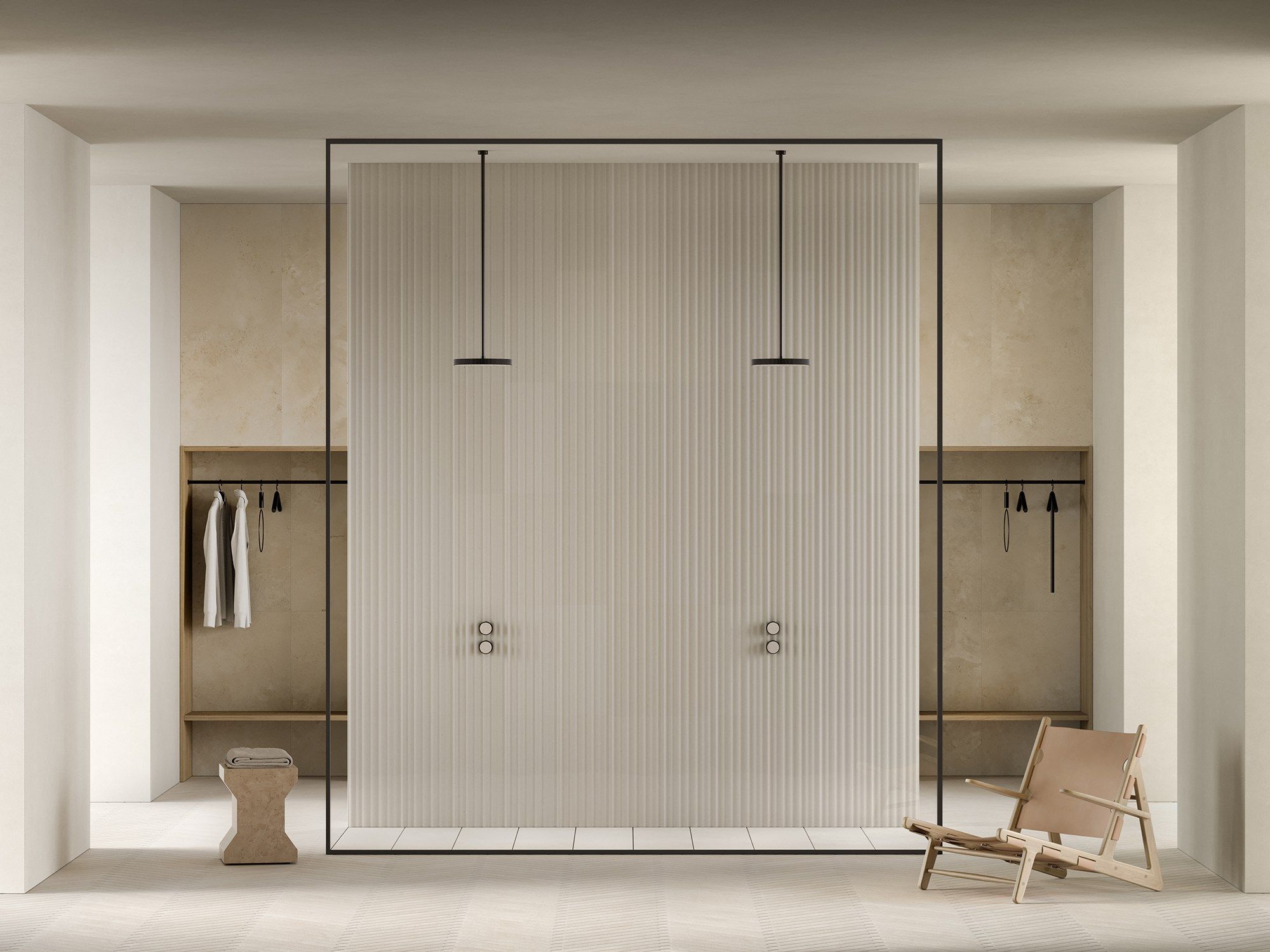 Смеситель для душа с 2 отверстиями из мрамора Salvatori спагетти ARCH-00143175 - Вид №3