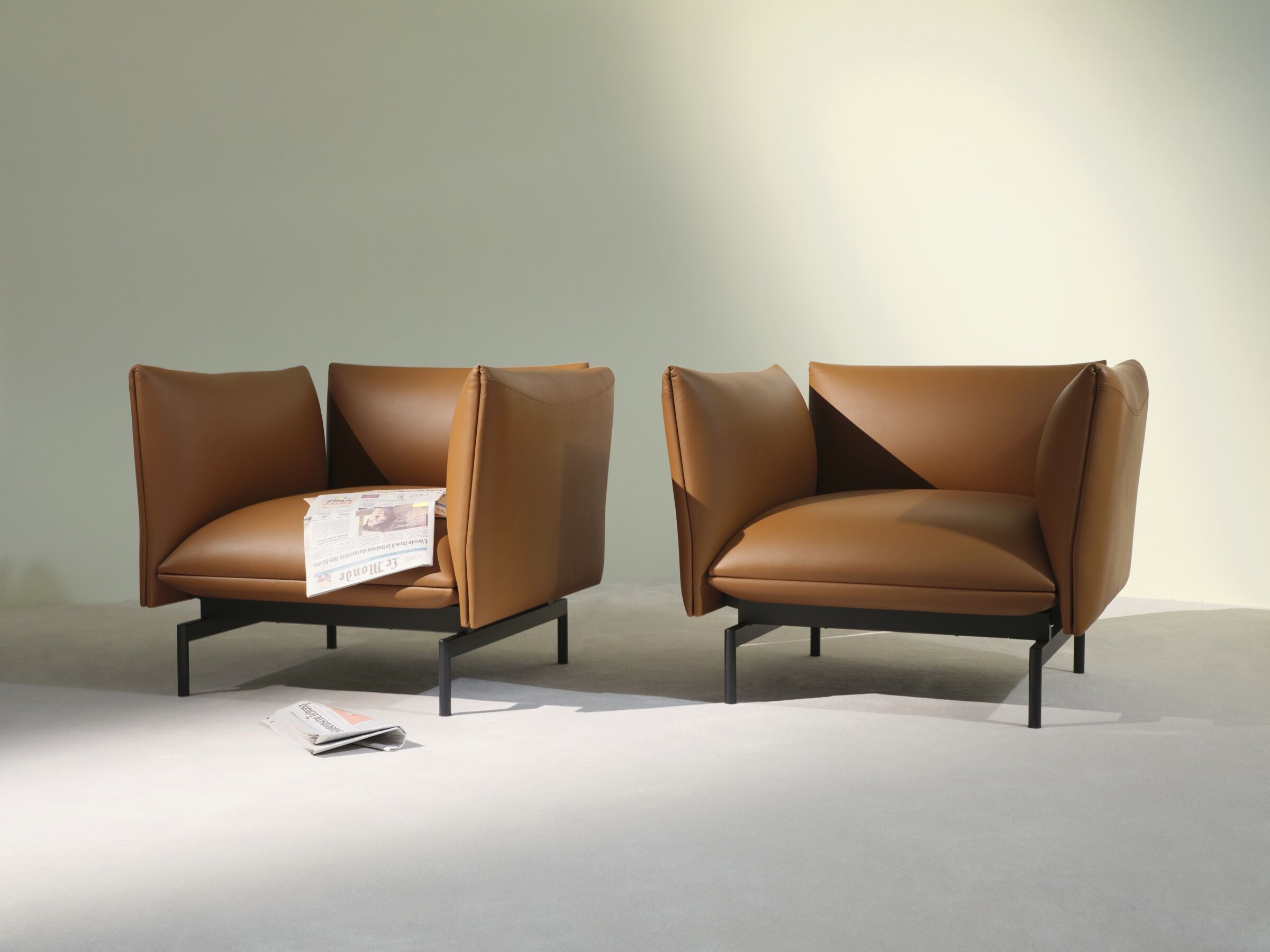 Кожаное кресло с подлокотниками Kristalia Tenso ARCH-00062157 - Вид №2