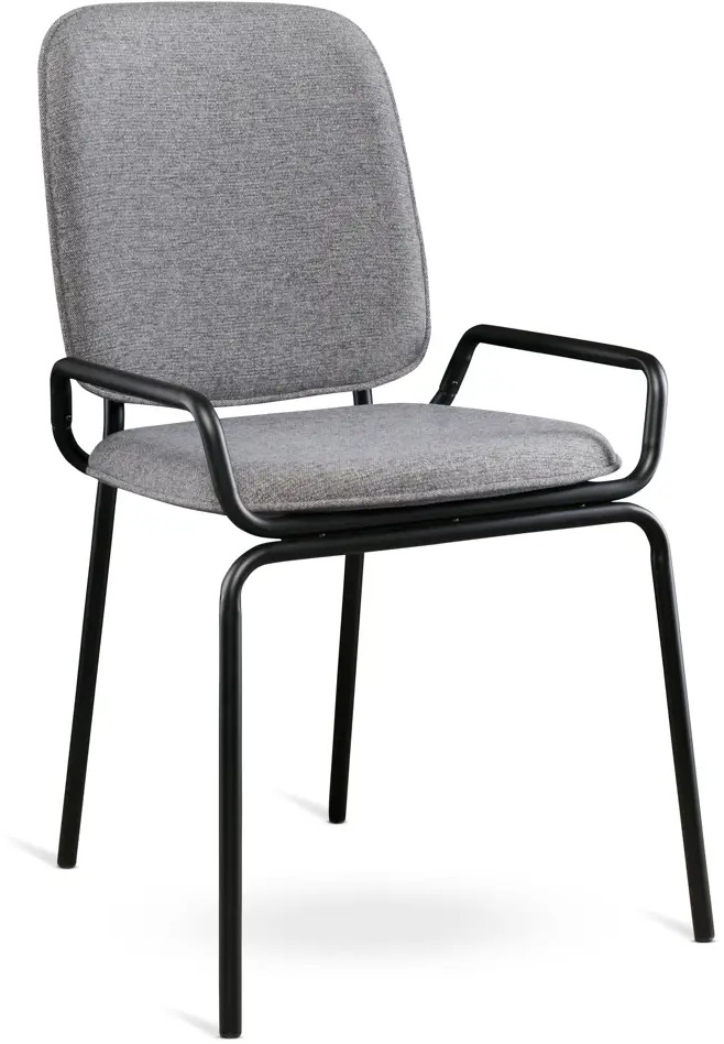 91056929 Стул Latitude 3 Double frame 84x61x40 см полиэстер фанера цвет серый STLM-0865326