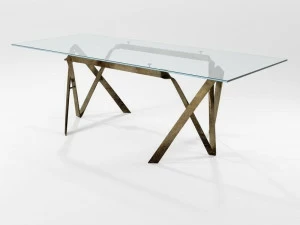 Barel Прямоугольный обеденный стол из хрусталя Lama