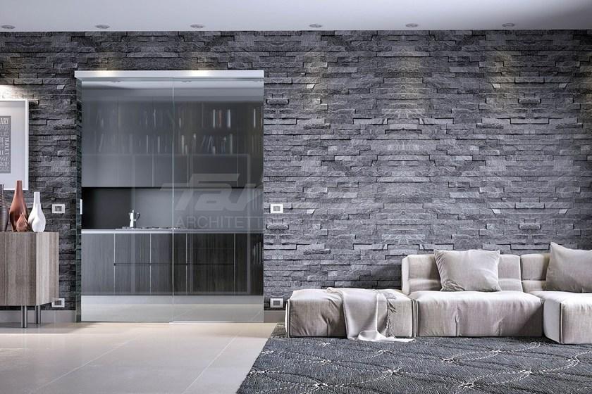 FARAONE Раздвижная акустическая дверь из алюминия и стекла Velo sun-id-1482024 - Вид №1