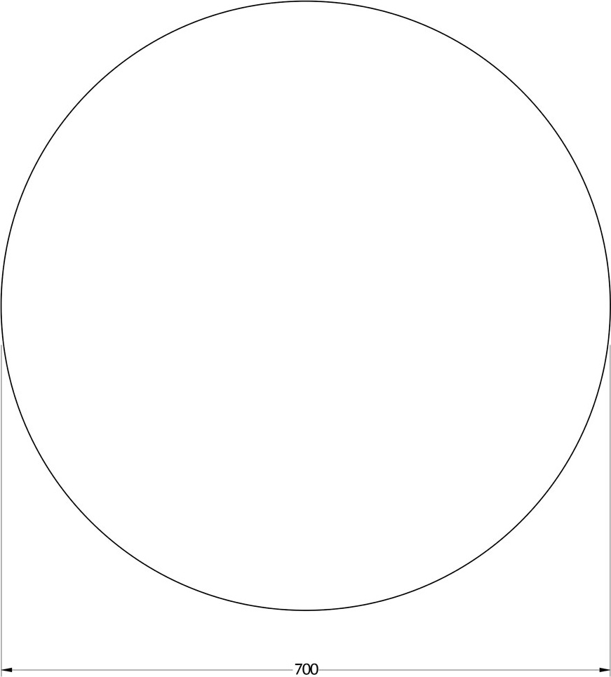 BY 2554 Зеркало с LED-подсветкой 18 W EVOFORM Ledshine - Вид №1