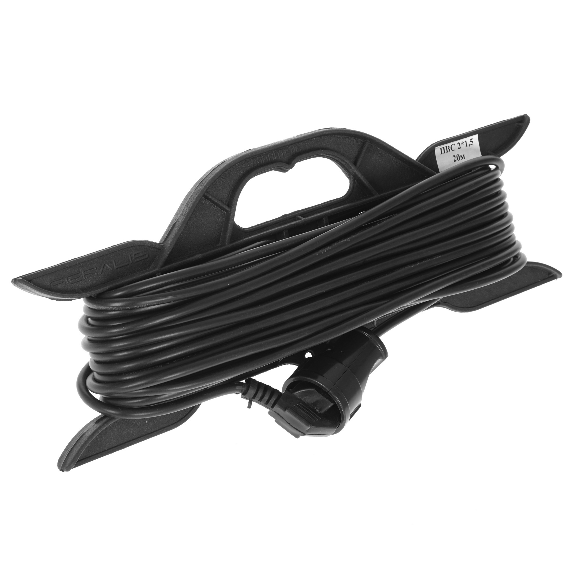 Удлинитель силовой Калибр УСР1-20 черный 5341006 STDN-0057436