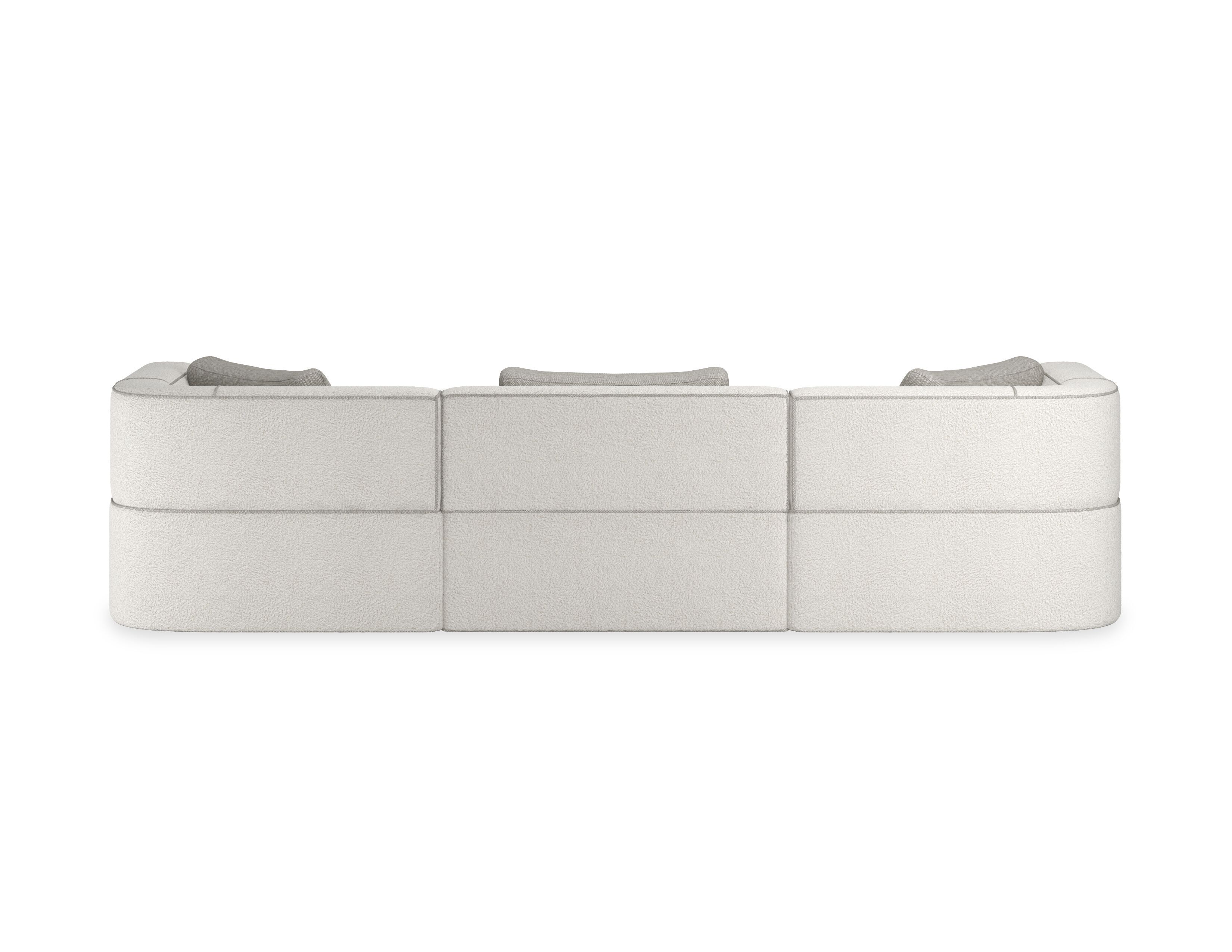 3-местный модульный линейный диван из нубука Caracole Марбелья ARCH-00022597 - Вид №10